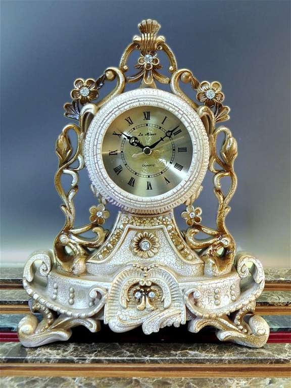 Часы La Minor настольные, плавный ход, искусственный камень, 22х12.5х29 см