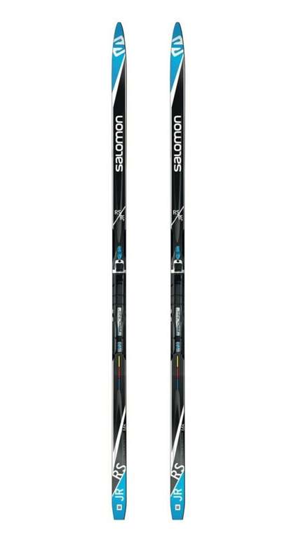 Беговые лыжи Salomon RS JUNIOR + PLK Race JR с креплениями черный/синий 2020-2021 172 см