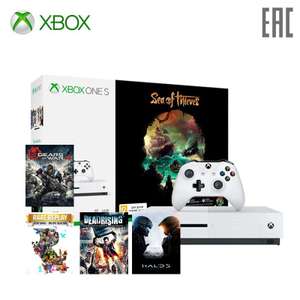 Xbox One S 1 ТБ Sea of Thieves + Halo 5 + Gears of Wars 4 + Rare Replay + Dead Rising