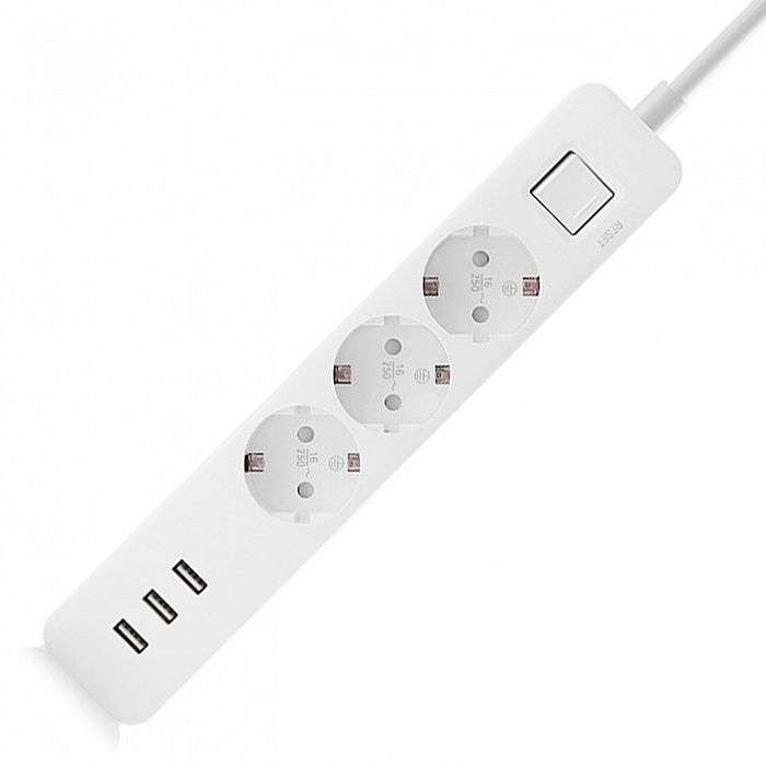 Удлинитель Xiaomi Mi Power Strip 3 USB 3 розетки (Tmall)