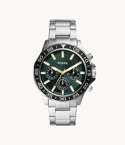 Летние скидки в Fossil.com на часы и сумки. Например, Bannon Multifunction Stainless Steel Watch (нет прямой доставки)