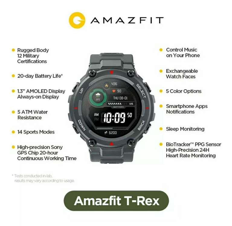 Смарт-часы Amazfit T-Rex