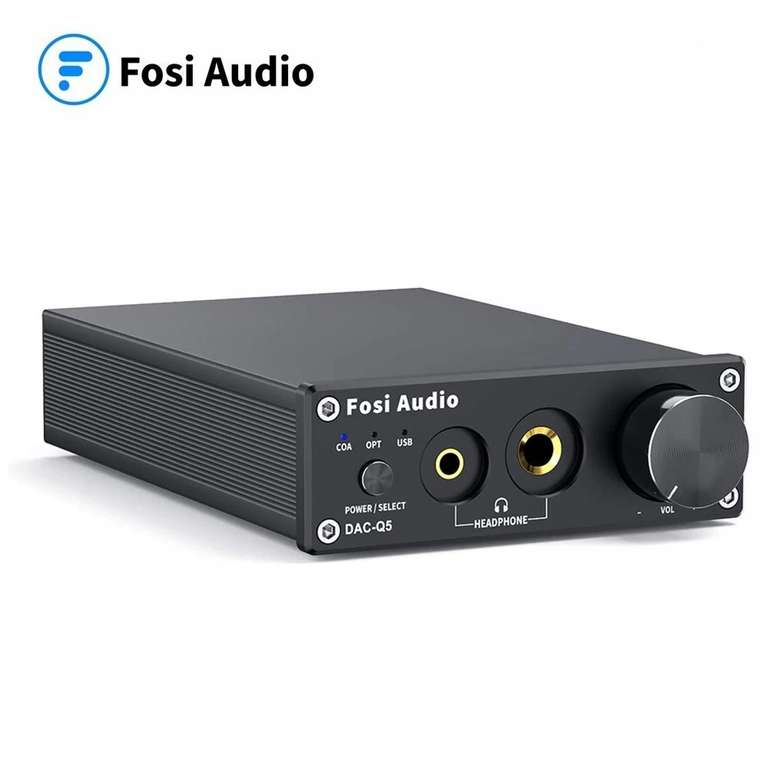Внешний USB ЦАП Fosi Audio Q5 DAC (192K/24 бит) + усилитель для наушников