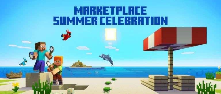 Летняя распродажа Minecraft Bedrock с бесплатными картами