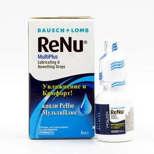 Капли для глаз ReNu MultiPlus 8 ml увлажняющие (подходят для линз)