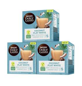 3 упаковки кофе в капсулах NESCAFE Dolce Gusto Кокосовый Флэт Уайт на растительной основе, 36 порций, 36 капс.