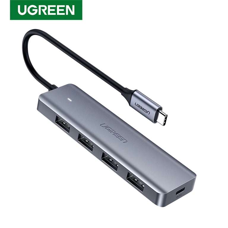 USB-концентратор UGREEN CM219-70336 с 4 USB-портами (с монетами дешевле)