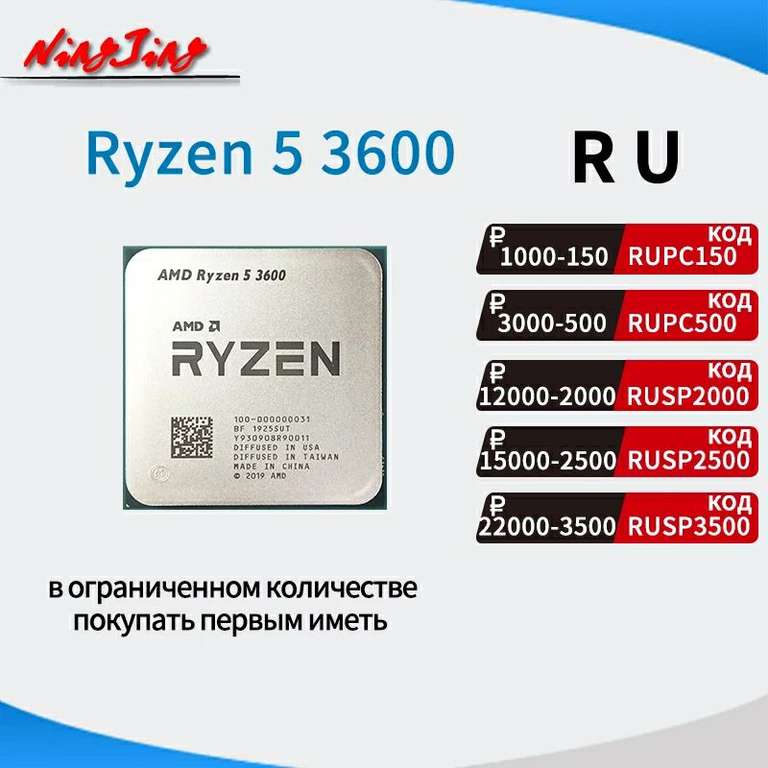 Процессор AMD Ryzen 5 3600 (б/у)