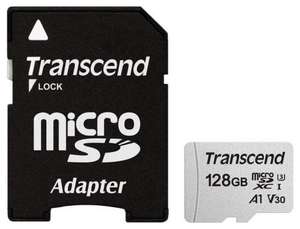 Карта памяти Transcend microSDXC 300S 128 ГБ