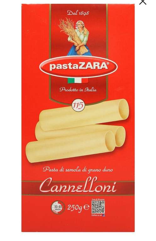 3=4, трубочки для фаршировки Cannelloni Pasta Zara 250г (50₽ за 1 пачку)