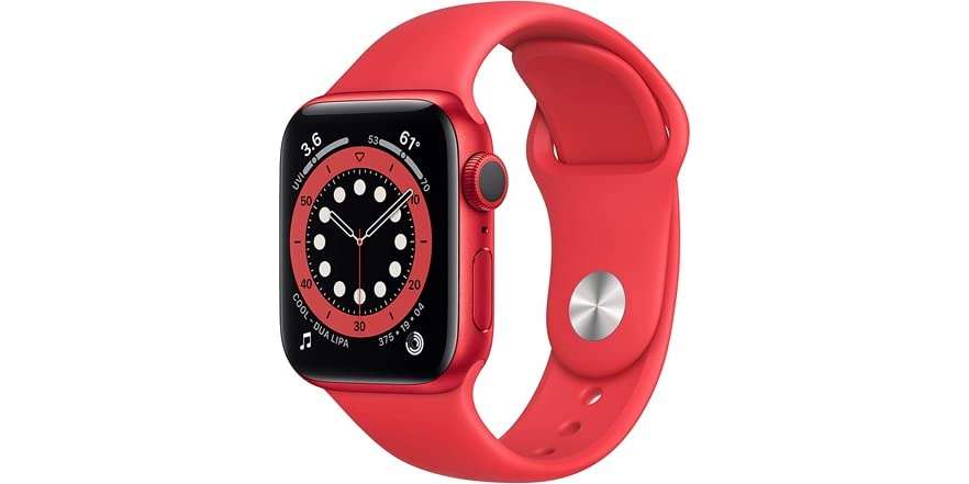 На каких apple watch красное колесо