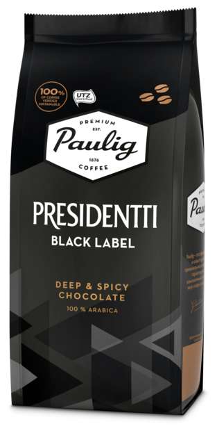 Кофе в зернах Paulig Presidentti Black Label, 250 г