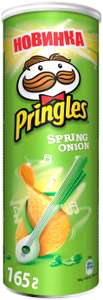 4 уп. Чипсы Pringles картофельные Spring onion 165 г (89 ₽/шт)