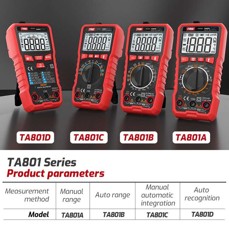 Мультиметры TASI TA801A/B/C/D