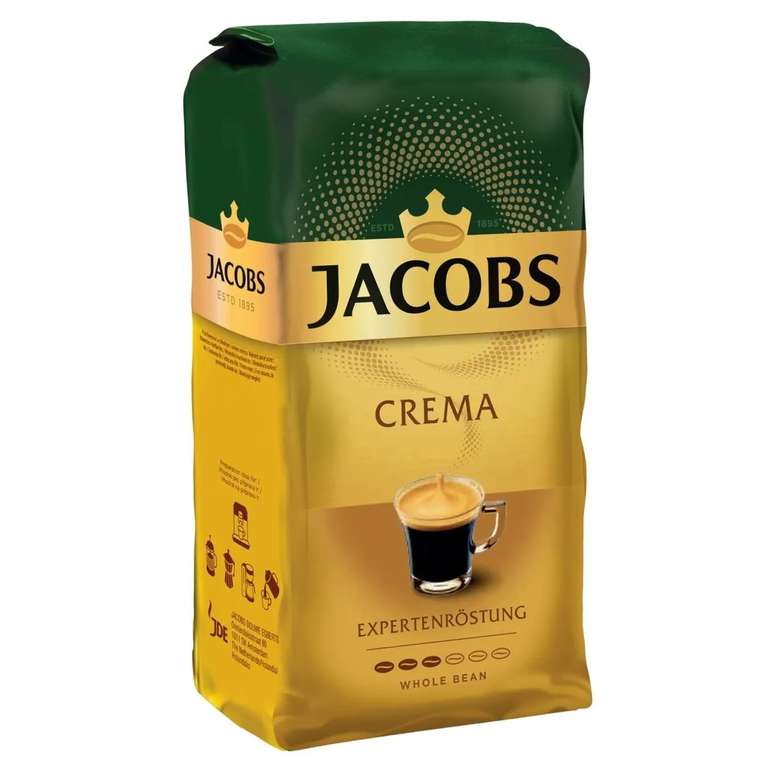 Кофе в зернах Jacobs Crema, 8 кг