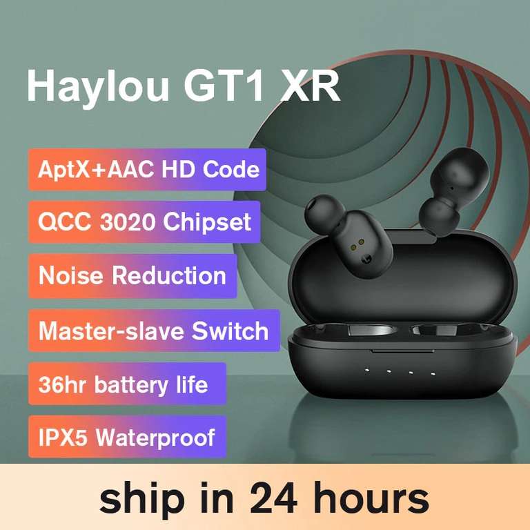 TWS наушники Haylou GT1 XR с поддержкой APT-X