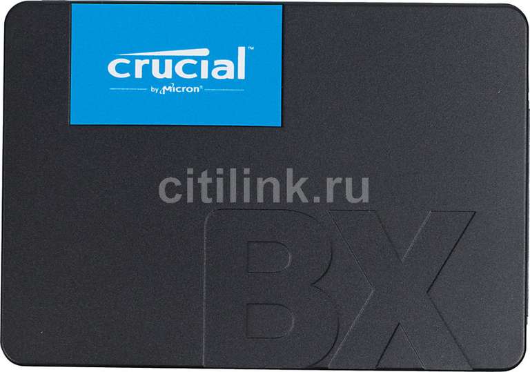 [Смоленск] SSD накопитель CRUCIAL BX500 CT480BX500SSD1 480ГБ, 2.5", SATA III (цена зависит от города)