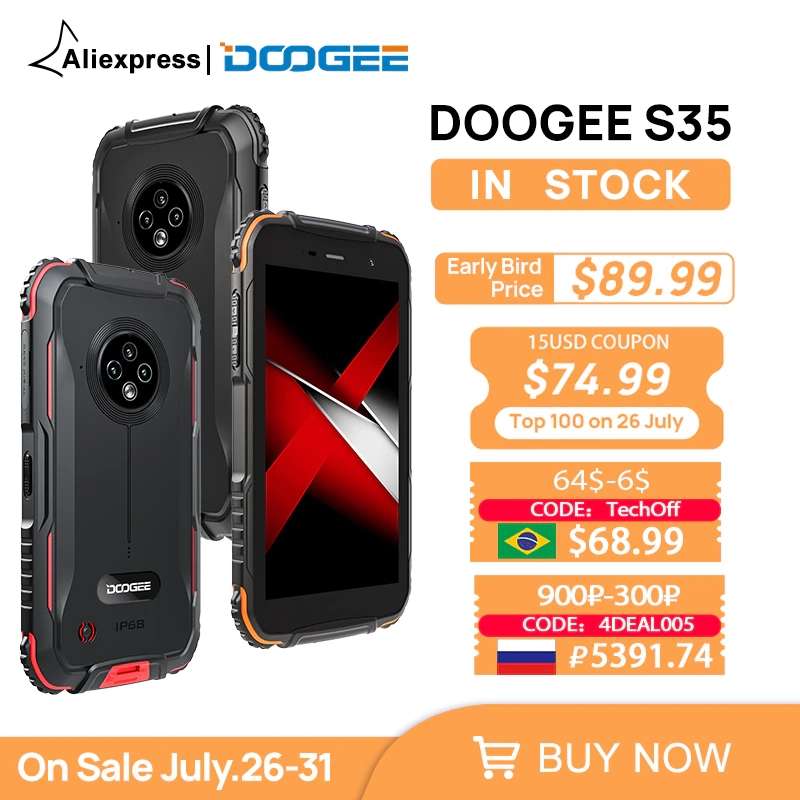 Смартфон Doogee S35 3 16 Mineral Black Смартфон Doogee S35 3 16 Mineral Black