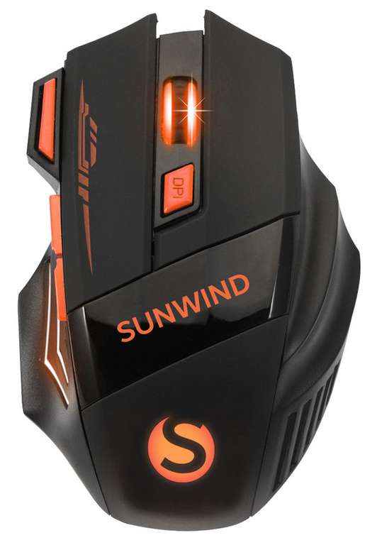 Мышь беспроводная SUNWIND SW-M715GW (1600 DPI, оптическая, 7 кнопок) на Tmall