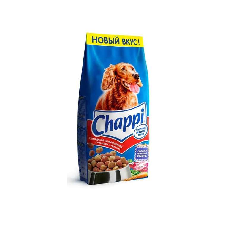 Chappi корм для собак всех пород говядина с овощами 15 кг на Tmall