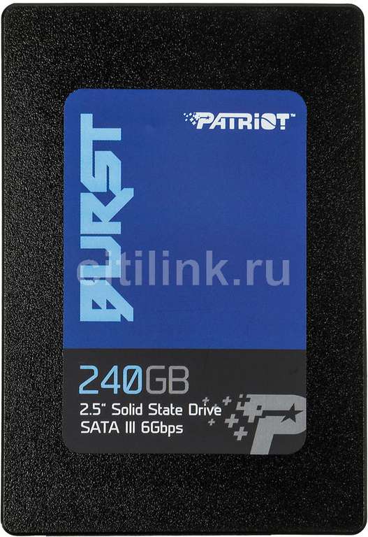 SSD накопитель PATRIOT Burst PBU240GS25SSDR 240ГБ, 2.5", SATA III