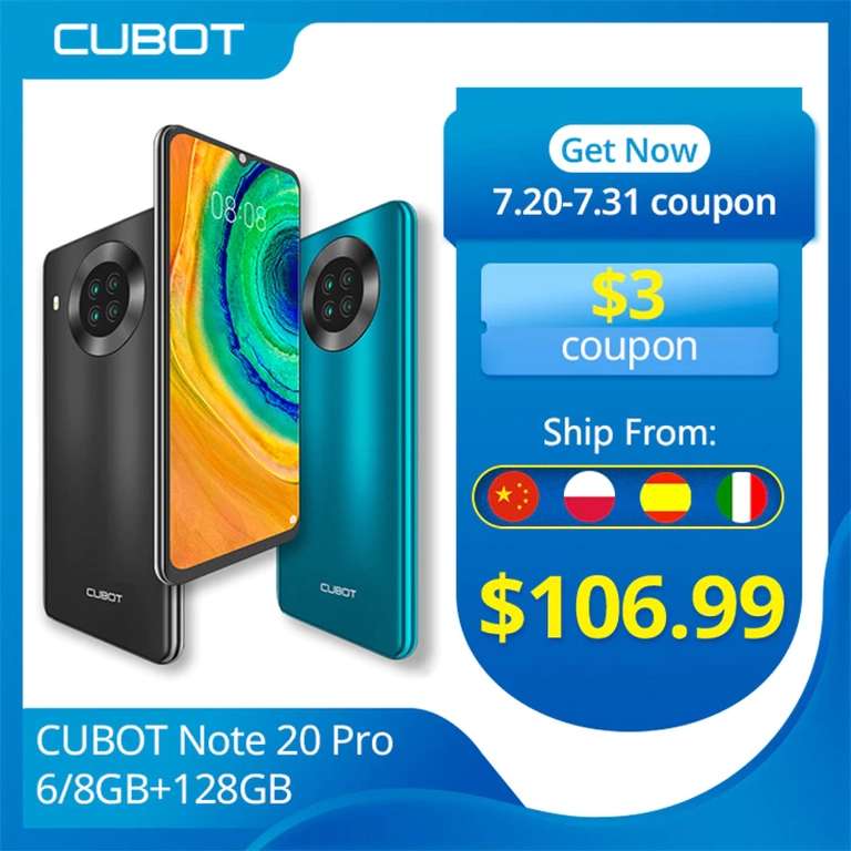 Смартфон Cubot Note 20 Pro 6/128