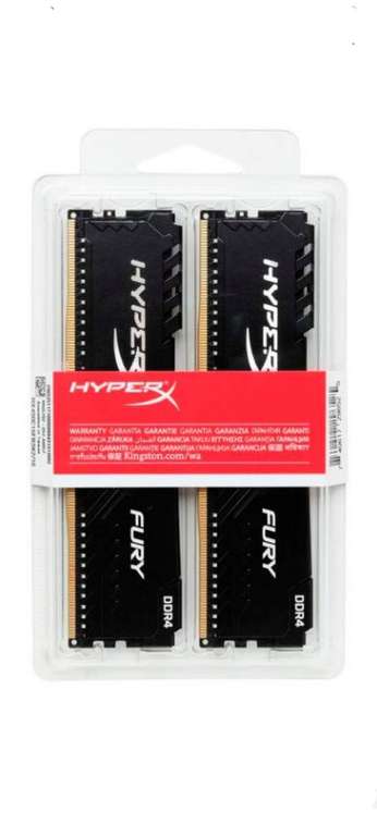 Оперативная память HyperX Fury 16GB (8GBx2) DDR4 3000MHz DIMM 288-pin CL15 HX430C15FB3K2/16