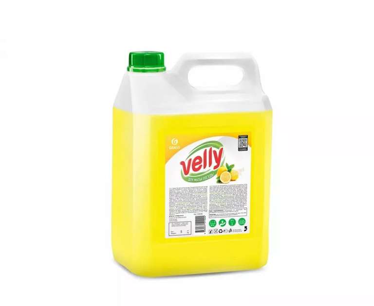 Средство для мытья посуды "Velly" лимон (канистра 5 кг) на Tmall