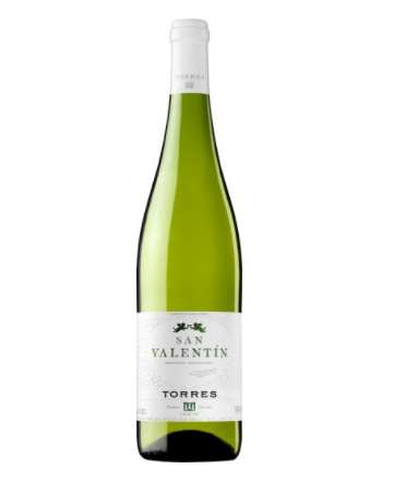 Вино TORRES SAN VALENTIN Парельяда Каталония DO белое полусухое, 0.75л, Испания