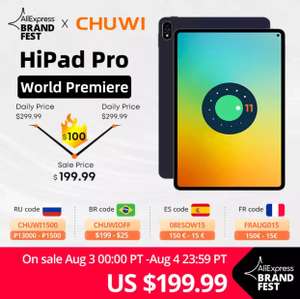 Планшет CHUWI HiPad Pro, 8/128, Snapdragon 662, Android 11, 10,8inc