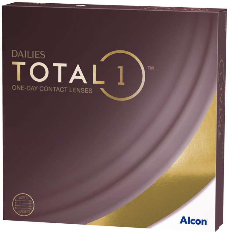 Контактные линзы Dailies (Alcon) Total1, 90 шт., R 8,5, D -1,5