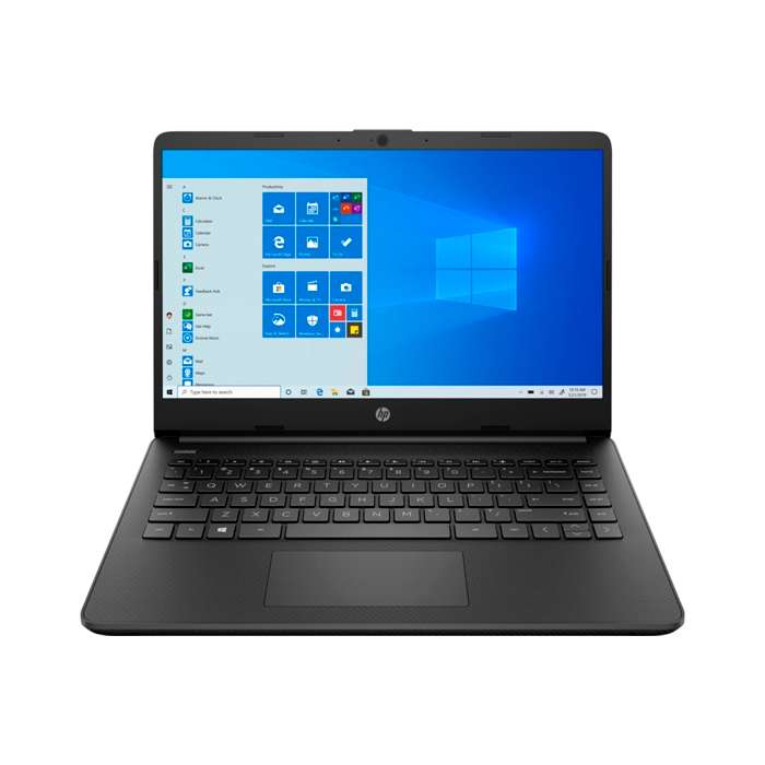 Ноутбук HP 14s-fq0023ur 2X0J3EA чёрный (14', 1366x768, Athlon 3050U, RAM 4 ГБ, SSD 256 ГБ, Radeon Vega 2, Windows 10 Home)