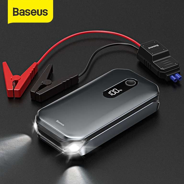 Автомобильное пусковое устройство Baseus 1000A, внешний аккумулятор 12000 мАч
