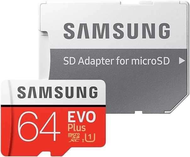 Карта памяти Samsung microSDXC EVO Plus 64GB + SD-адаптер