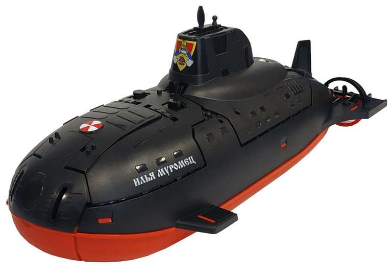 Подводная лодка Нордпласт Илья Муромец (357/1), 41.5 см, черный, игрушка.