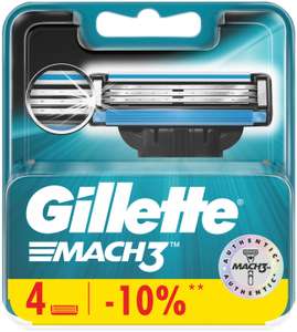 Сменные кассеты Gillette Mach3 (напр. 4 шт)