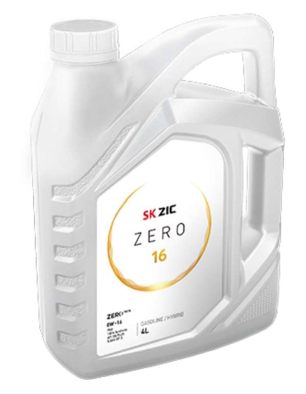 Синтетическое моторное масло ZIC Zero 0W-16, 4 л