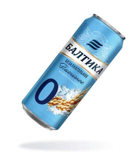 Пивной напиток Балтика №0 Нефильтрованное пшеничное 0,45л
