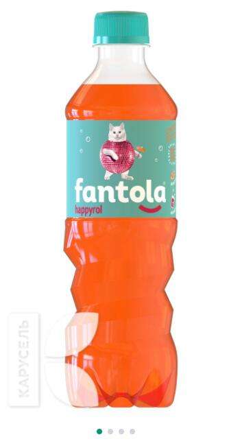 FANTOLA безалкогольный сильногазированный, 0,5л в ассортименте