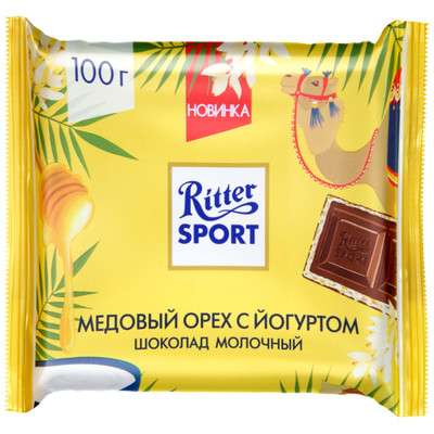[Мск] Шоколад медовый орех с йогуртом Ritter Sport 100 г в приложении (и кокос и вафля)