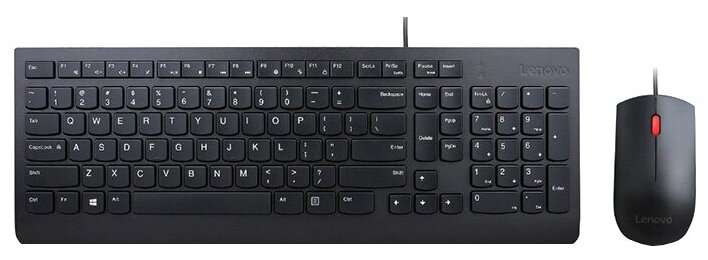 Клавиатура и мышь Lenovo Essential Wired Combo 4X30L79912 Black USB