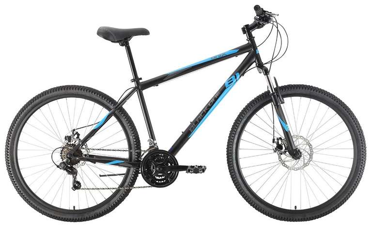 Велосипед BLACK ONE Onix 27.5 D 2021 чёрный/синий/серый 20"