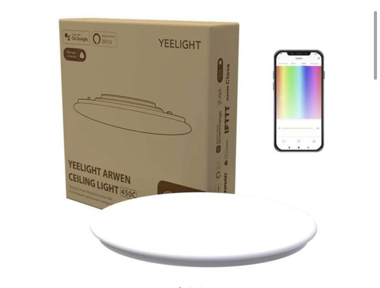 Умный светодиодный потолочный светильник Xiaomi Yeelight Arwen 2021 Smart LED Ceiling Light 450C YLXD013-B (495 mm)