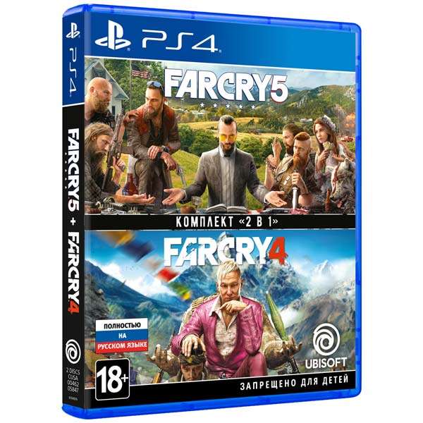 PS4 игра Ubisoft Far Cry 4 + Far Cry 5. Дисковое издание