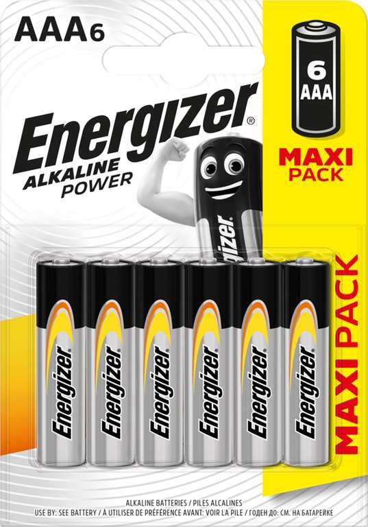 Батарейки ENERGIZER Alkaline Power AAA BP6 6 шт