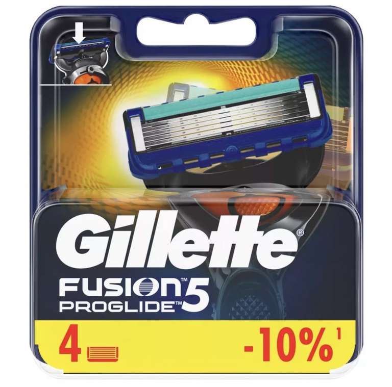 Сменные кассеты для бритья FUSION ProGlide Gillette 4шт