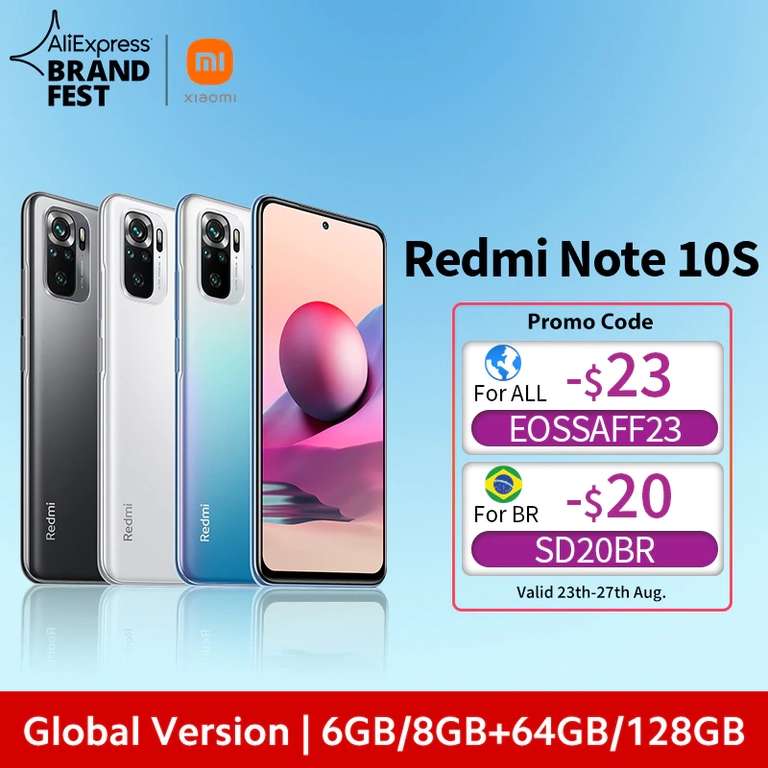 Смартфон Redmi Note 10S 6ГБ 64ГБ NFC