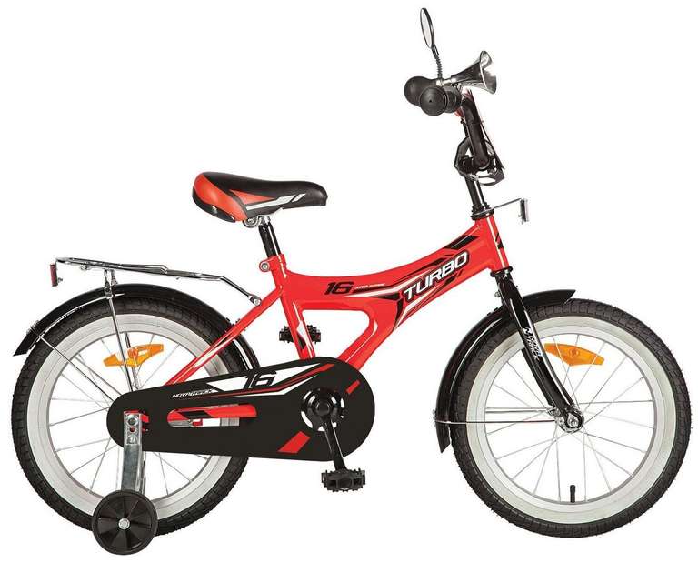 Детский велосипед Novatrack Turbo 16 (2020) красный