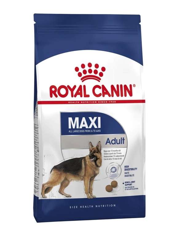 Сухой корм Royal Canin Maxi Adult для взрослых собак крупных пород, 15 кг на Tmall