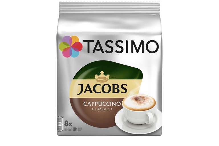 Кофе в капсулах Tassimo Jacobs Cappuccino Classico, 8 капсул